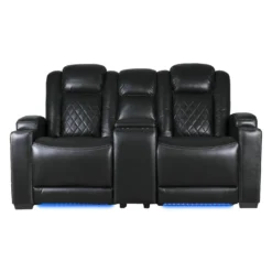 Causeuse modulaire électrique inclinable avec console et porte-gobelets - 3 mcx