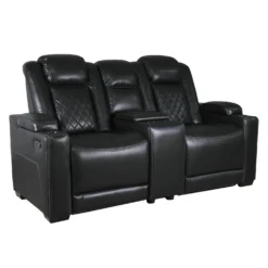 Causeuse modulaire électrique inclinable avec console et porte-gobelets - 3 mcx