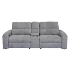 Causeuse modulaire électrique inclinable et console - 3 mcx