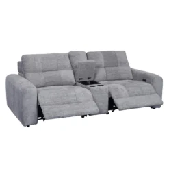 Causeuse modulaire électrique inclinable et console - 3 mcx