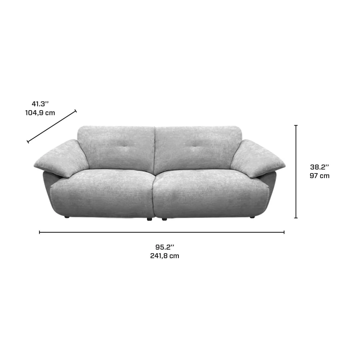 Causeuse modulaire - 2 mcx