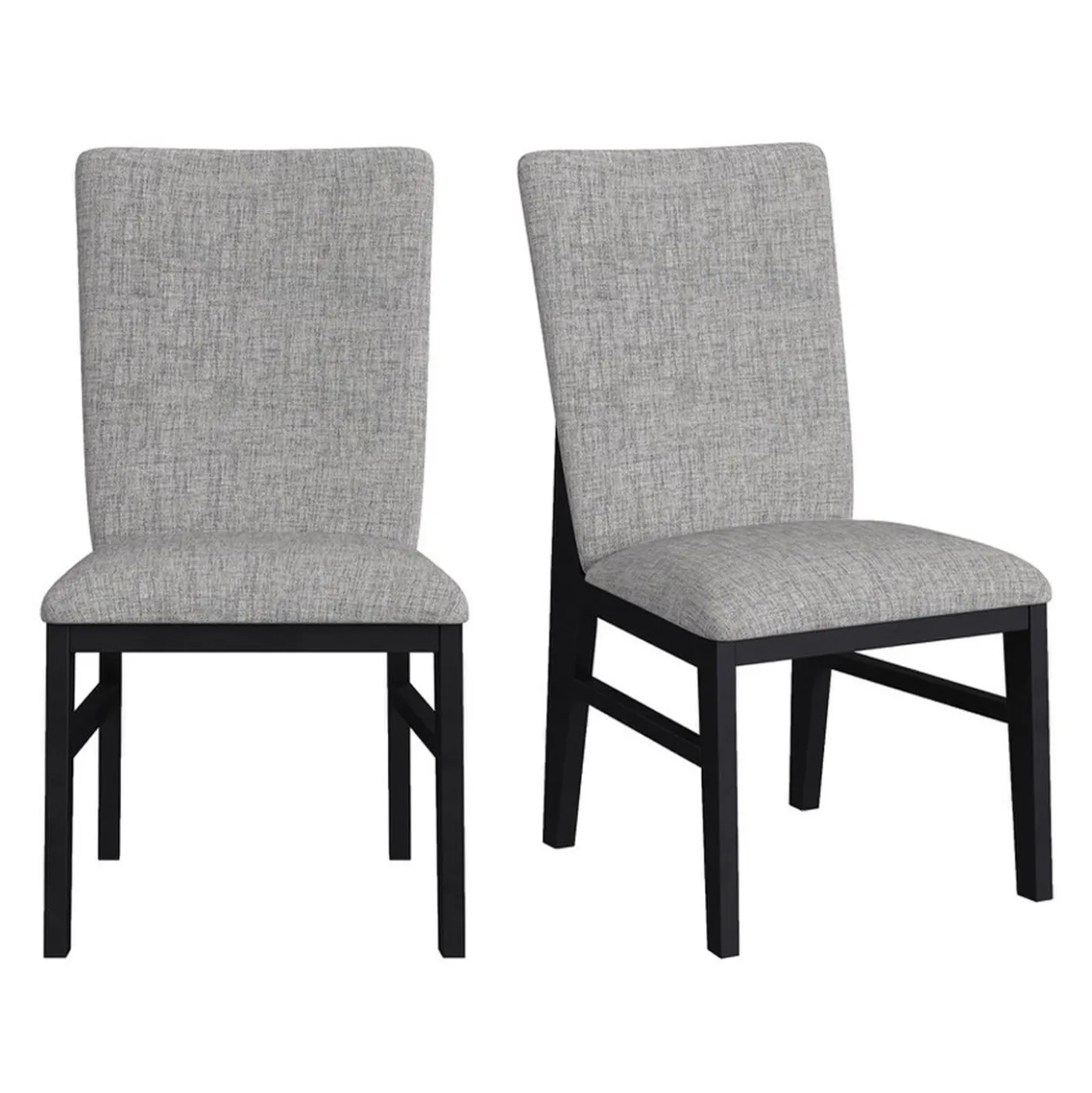 Chaise (boite de 2) - tissu gris