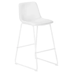 Chaise de bureau - blanc simili-cuir / sureelevee - Monarch