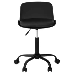 Chaise de bureau - juvénile dossier bas - hauteur réglable - noire - Monarch