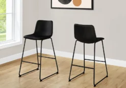 Chaise de bureau - noir simili-cuir / sureelevee - Monarch