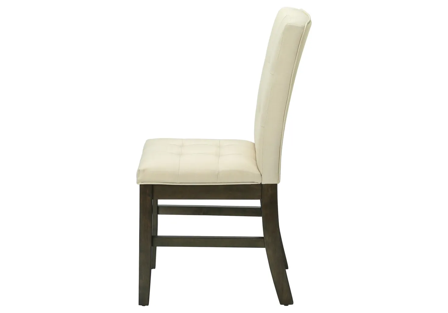 Chaise - 2mcx - 37"H, gris, siège tissu crème - Monarch