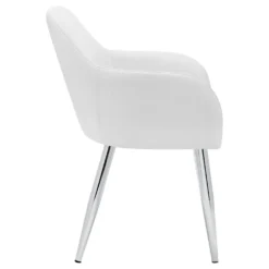 Chaises avec accoudoirs (bte de 2) - blanc - Monarch