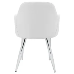 Chaises avec accoudoirs (bte de 2) - blanc - Monarch