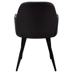 Chaises avec accoudoirs (bte de 2) - noir - Monarch