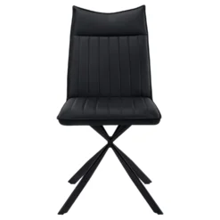 Chaises avec piètement araignée noir (bte de 2) - noir - Monarch