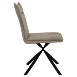 Chaises avec piètement araignée noir (bte de 2) - taupe - Monarch