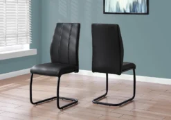 Chaises avec piètement noir (bte de 2) - noir - Monarch