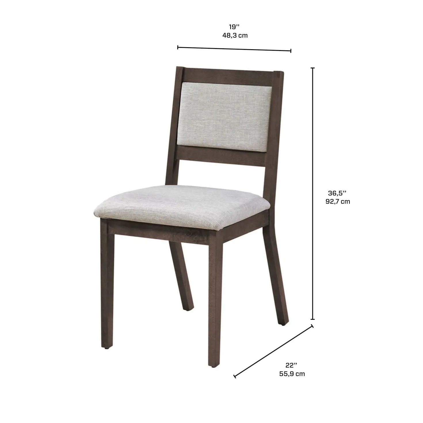 Chaises (bte de 2) - ardoise