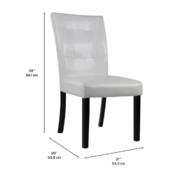 Chaises (bte de 2) - blanc