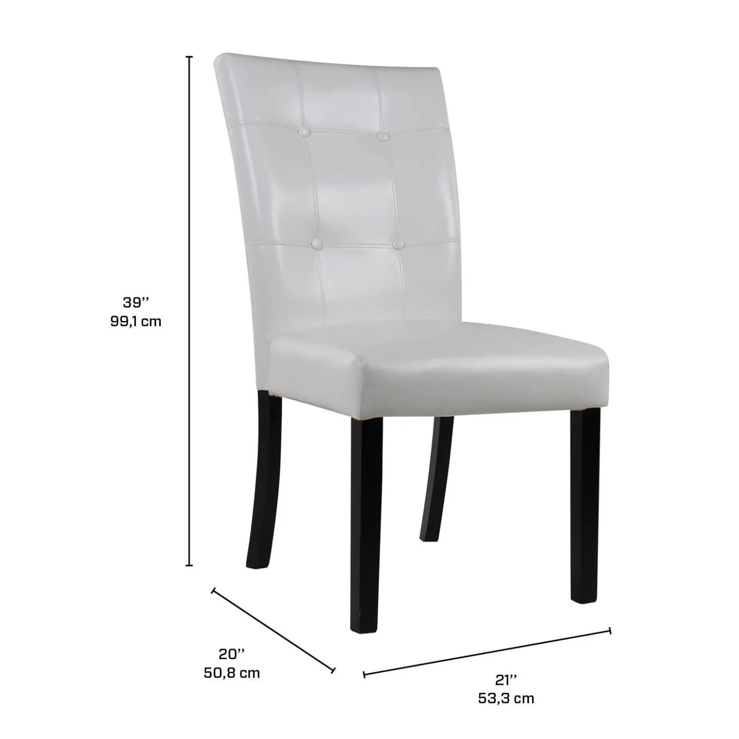 Chaises (bte de 2) - blanc