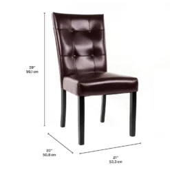 Chaises (bte de 2) - brun