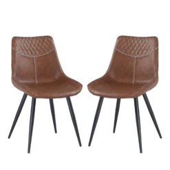 Chaises (bte de 2) - brun