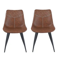 Chaises (bte de 2) - brun