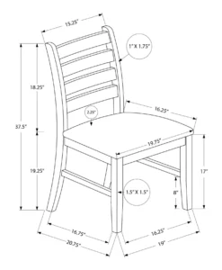 Chaises (bte de 2) - brun & beige - Monarch