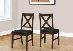 Chaises (bte de 2) - brun & noir - Monarch