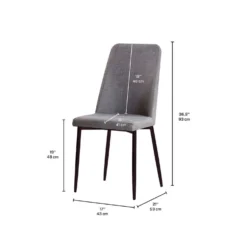 Chaises (bte de 2) - gris