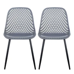 Chaises (bte de 2) - gris