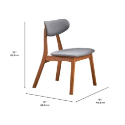 Chaises (bte de 2) - gris