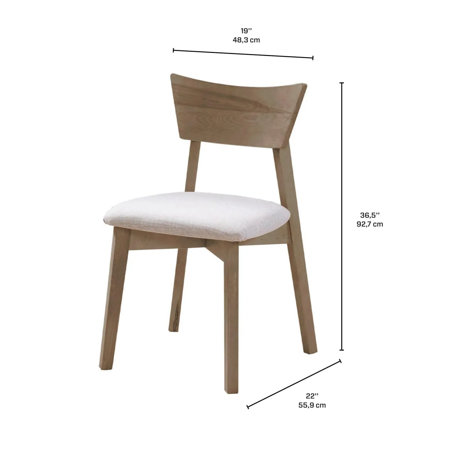 Chaises (bte de 2) - gris
