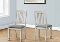 Chaises (bte de 2) - gris - Monarch