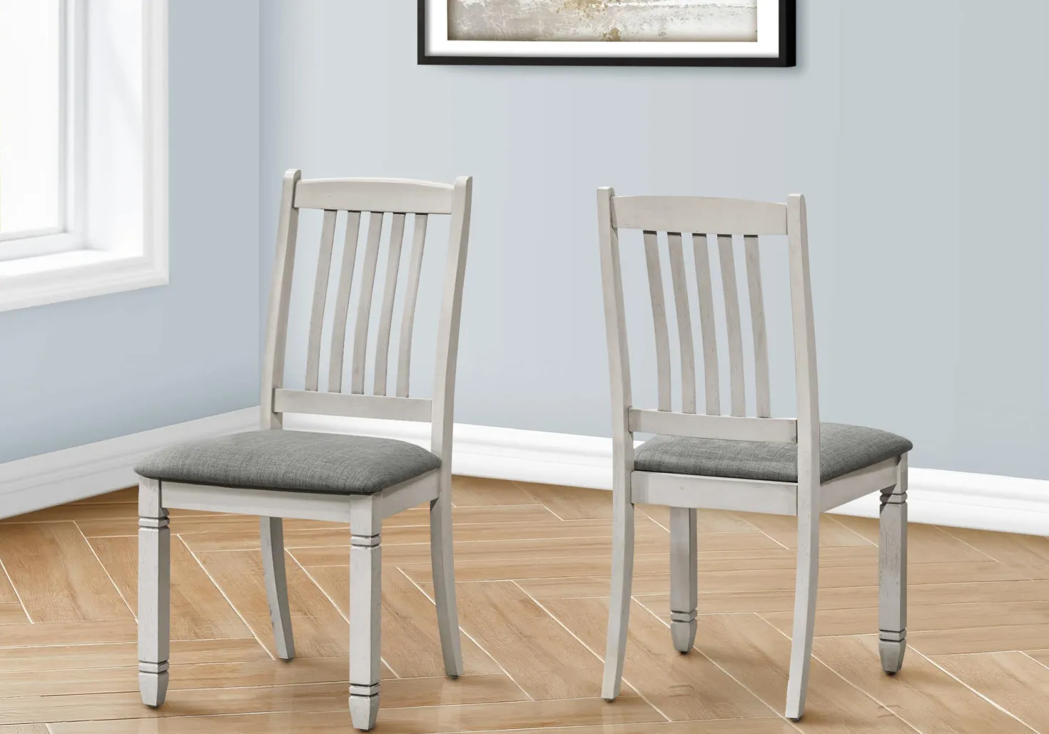 Chaises (bte de 2) - gris - Monarch