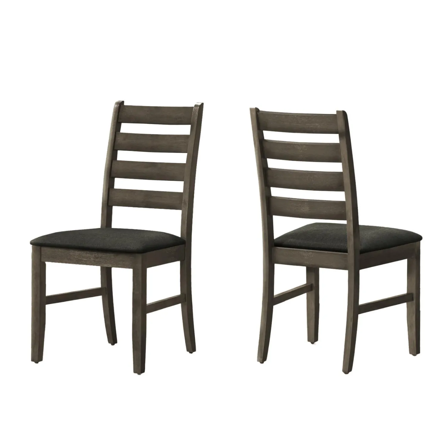 Chaises (bte de 2) - gris & noir - Monarch