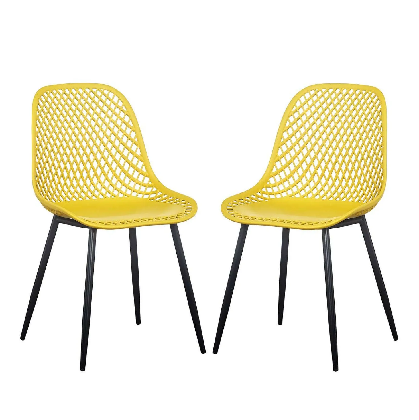 Chaises (bte de 2) - jaune