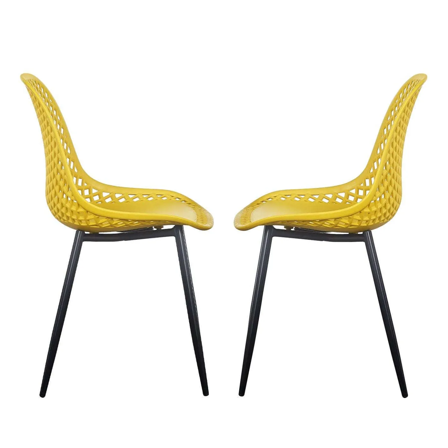 Chaises (bte de 2) - jaune