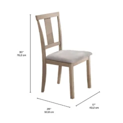 Chaises (bte de 2) - naturel
