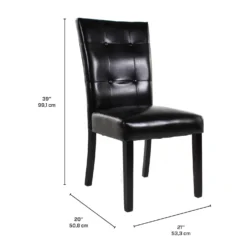 Chaises (bte de 2) - noir