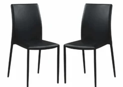 Chaises (bte de 2) - noir