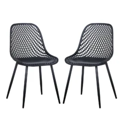Chaises (bte de 2) - noir