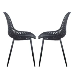 Chaises (bte de 2) - noir