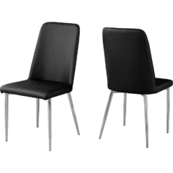 Chaises (bte de 2) - noir - Monarch