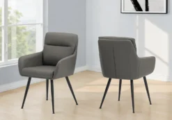 Chaises de cuisine (ensemble de 2) gris - Monarch - Monarch