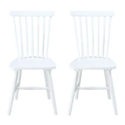 Chaises en bois (bte de 2) - blanc