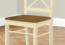 Chaises en bois (bte de 2) - crème - Monarch