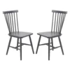 Chaises en bois (bte de 2) - noir