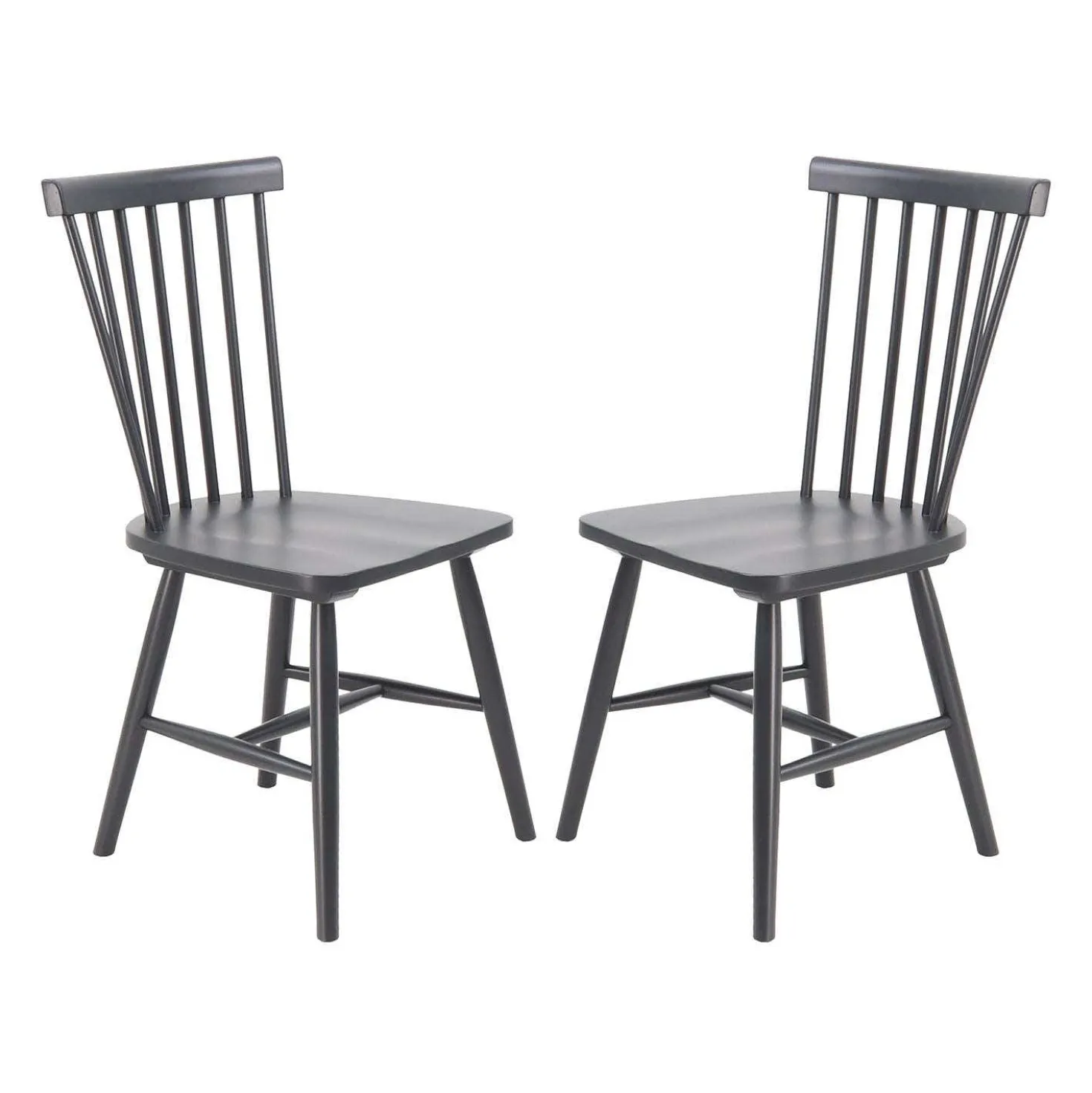 Chaises en bois (bte de 2) - noir