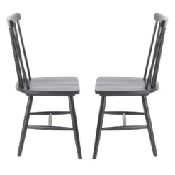 Chaises en bois (bte de 2) - noir