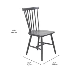 Chaises en bois (bte de 2) - noir