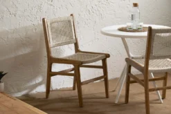 Chaises en cordage (bte de 2) - crème