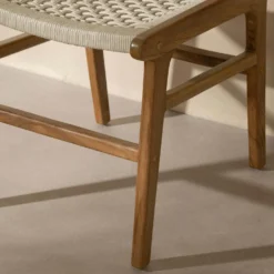 Chaises en cordage (bte de 2) - crème