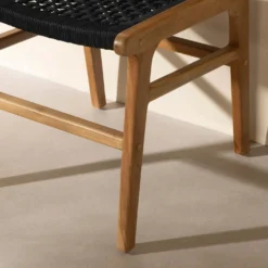 Chaises en cordage (bte de 2) - noir
