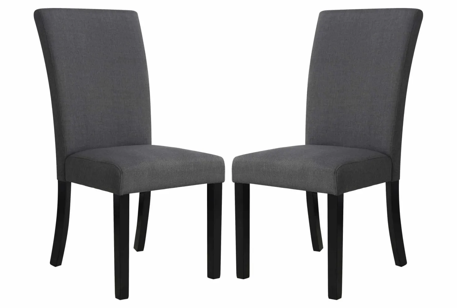 Chaises en tissu (bte de 2) - gris